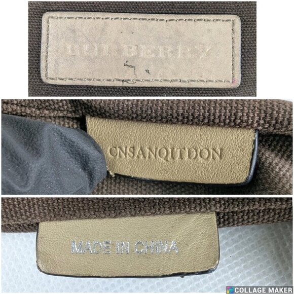 BURBERRY Smoked Check PVC Coated Canvas Saddle Stitch Crossbody Bag - Picture 5 of 16